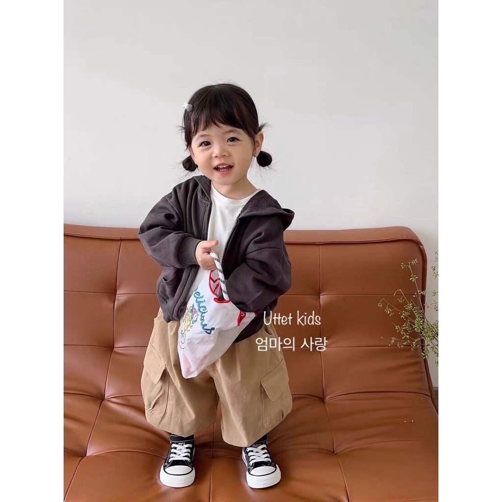 QUẦN KAKI BO CHÂN PHONG CÁCH HÀN QUỐC CHO BÉ GÁI VÀ BÉ TRAI 23001