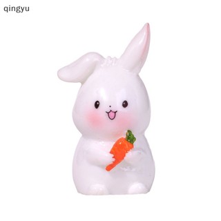 Mới 1 Tượng Thỏ Cà Rốt mini Trang Trí Tiểu Cảnh