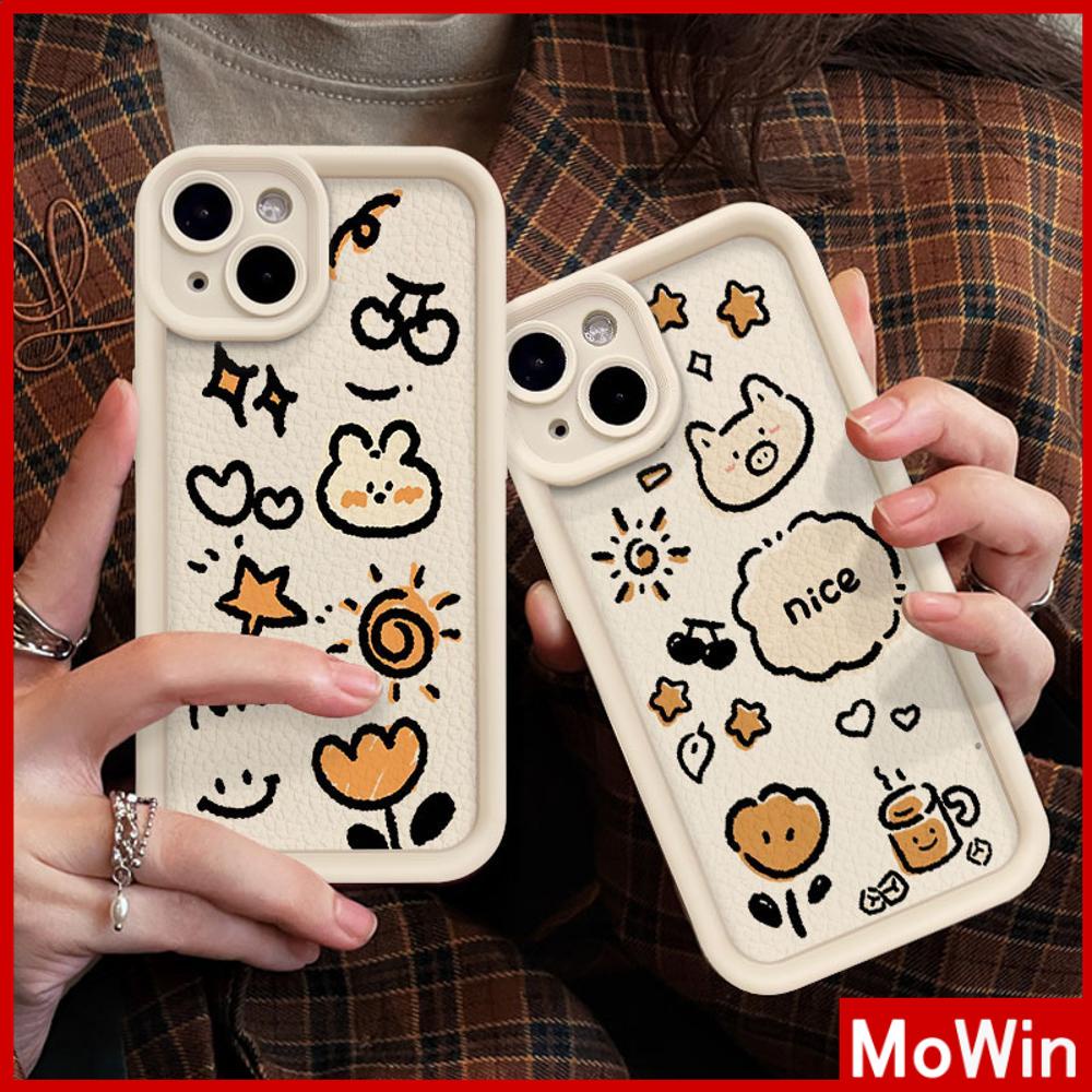 Ốp lưng iPhone 15 Pro Max Ốp Lưng Da Họa Tiết Màu Trắng Ốp Lưng TPU Chống Sốc Mềm Hình Trái Tim Thỏ Thỏ Dễ Thương Tương thích với iPhone14 Pro Max 13 Pro Max 12 Pro Max 11 XR XS Max 7Plus 8Plus