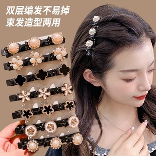 Kẹp tóc tạo kiểu tóc bện sợi nhân tạo thời trang xuân hè mới cho nữ