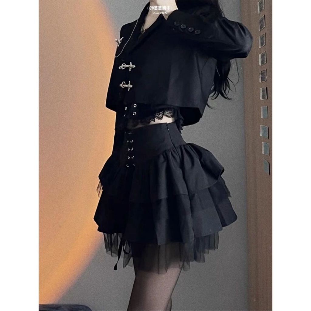 Bộ Áo Khoác + Chân Váy pettiskirt 2 Mảnh Mùa Thu Đông Phong Cách Sang Trọng Ngọt Ngào Cho Nữ