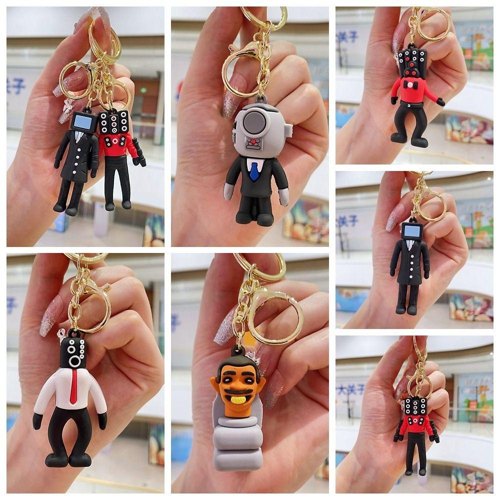 Shanhai Móc Khóa Hình Búp Bê Nam skibidi bop bop skibidi man skibidi Hoạt Hình Sáng Tạo