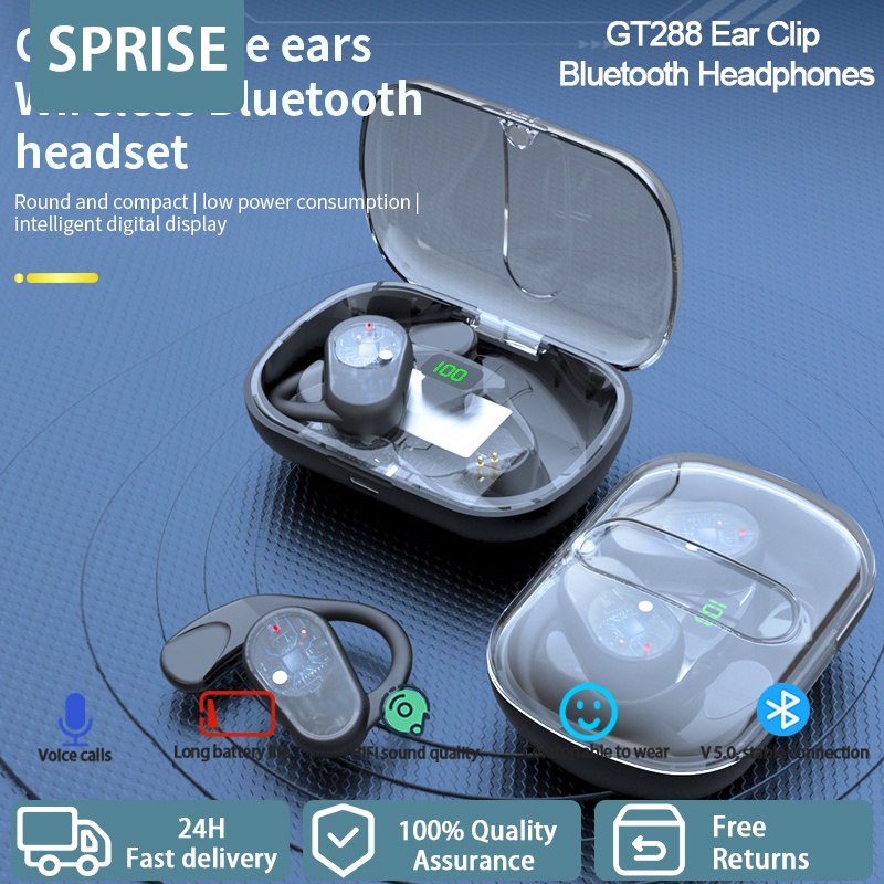 Spirise Tai Nghe Nhét Tai gt288 Kết Nối bluetooth Không Dây Điều Khiển Cảm Ứng Tiếng Ồn Có mic Phong Cách Thể Thao