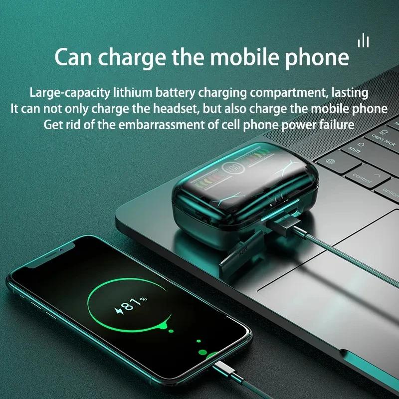 Tai Nghe bluetooth Không Dây m12 5.3 Âm Thanh hifi stereo Có mic