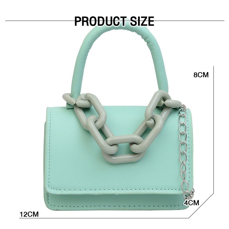 Túi Xách mini Dáng Vuông Dây Rút Thời Trang Cho Nữ