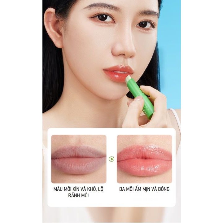 Son Dưỡng Môi Lip balm SADOER ALOE VERA, Giúp Chăm Sóc Đôi Môi Mềm, Căng Mọng Và Đàn Hồi Lyyoga S14