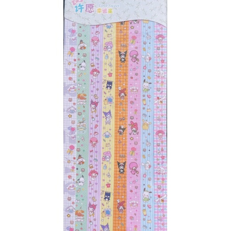 Set 136 Tờ Giấy Xếp Hình Hoa Hồng / Gấu / Cung Hoàng Đạo May Mắn / Ngôi Sao May Mắn handmade Làm Quà Tặ