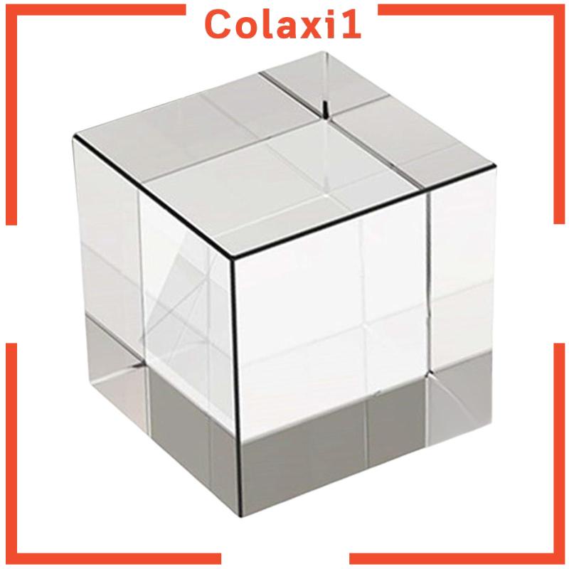 Khối Pha Lê Lập Phương Bằng Thủy Tinh Dùng Trang Trí Bàn Làm Việc