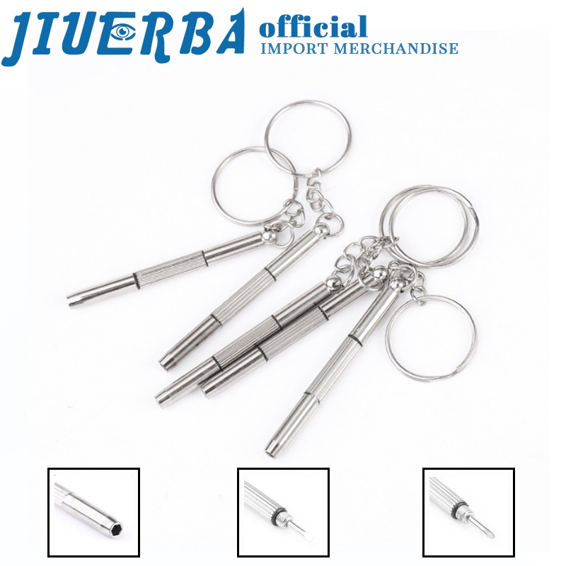 Tua vít mini JIUERBA bằng kim loại sửa mắt kính/ điện thoại đa dụng