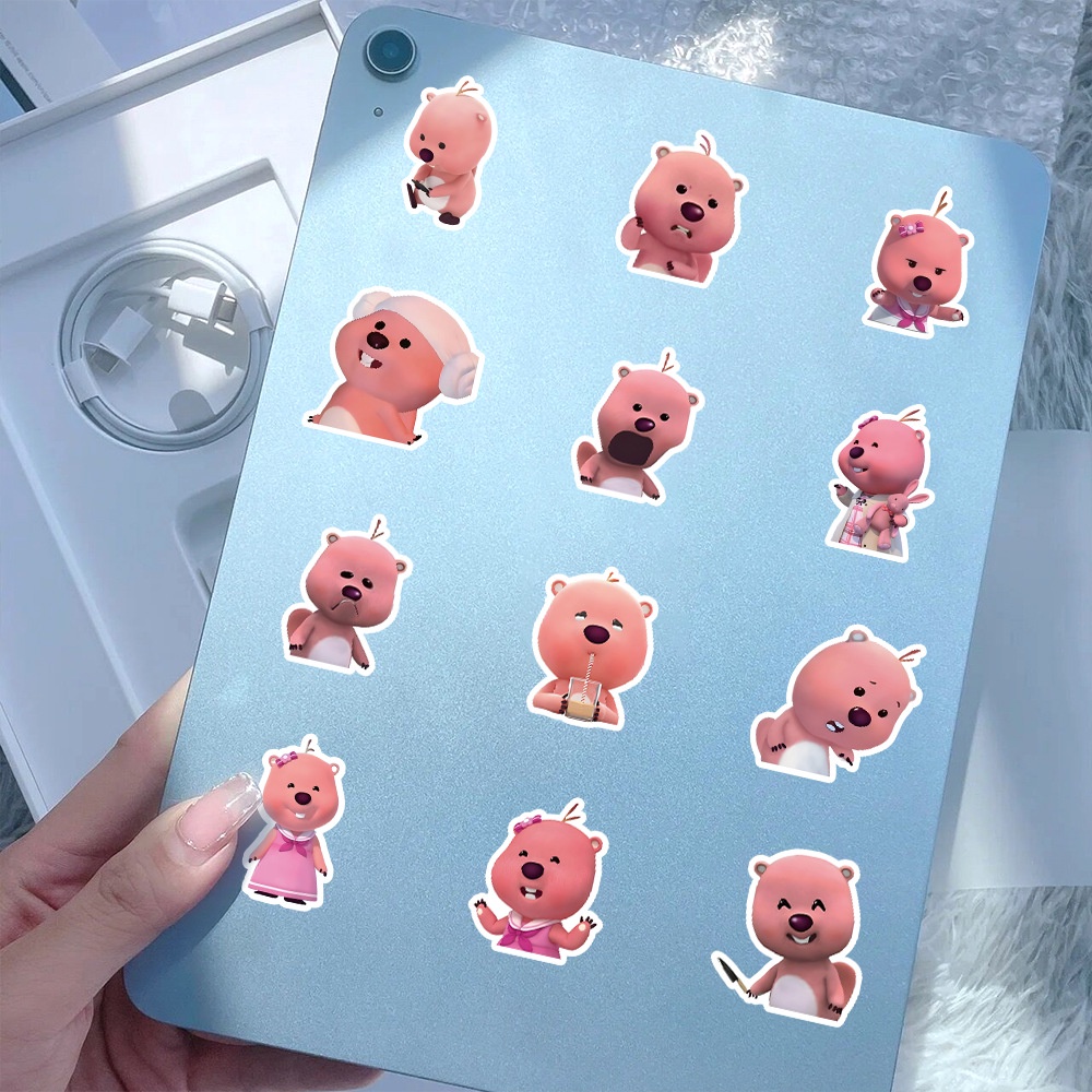 Bộ 60 Miếng Dán Hoạt Hình graffiti Trang Trí Mũ Bảo Hiểm