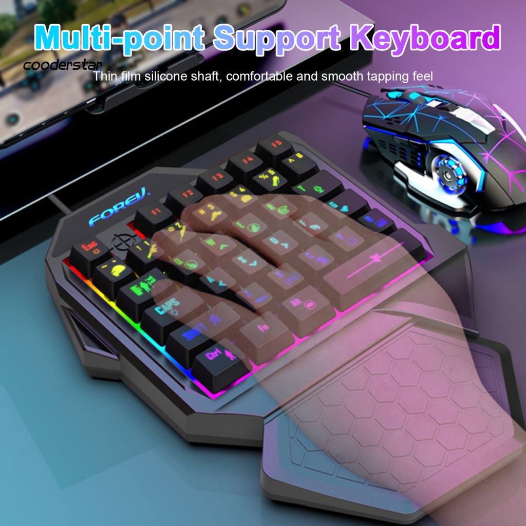 Bàn Phím mini rgb Có Đèn Nền Hỗ Trợ Chơi game Cho pc