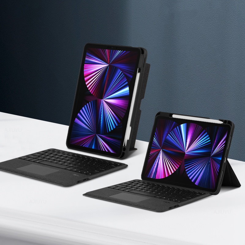 Bao Da Máy Tính Bảng Có Bàn Phím Cảm Ứng Cho ipad pro 11 inch 2022-2018 air 5th 4th 10.9 10.2 10th 10.9 mini6 8.3 2021