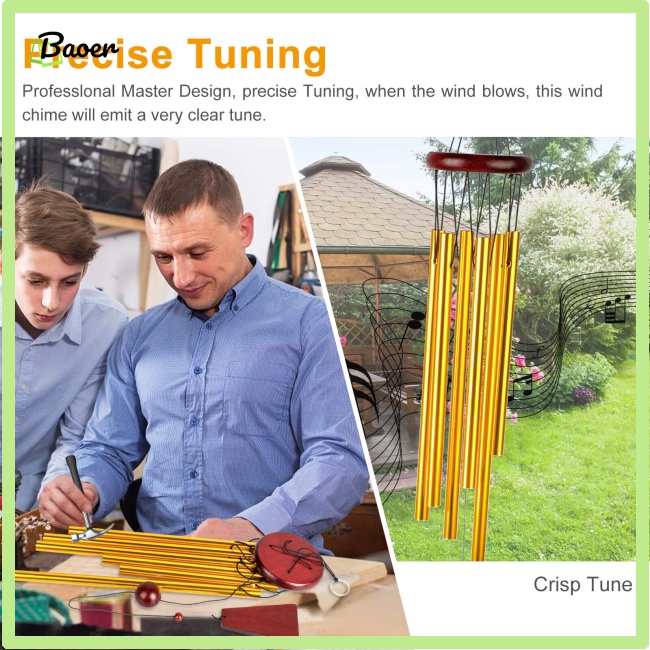 Chuông Gió 6 Ống Chính Hãng 100% Treo Trang Trí Ban Công Sân Vườn