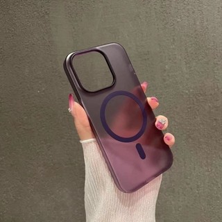 Ốp Điện Thoại Cứng Mặt Nhám Từ Tính Chống Sốc Bảo Vệ camera Cho iphone15 14 13 12 11 pro max