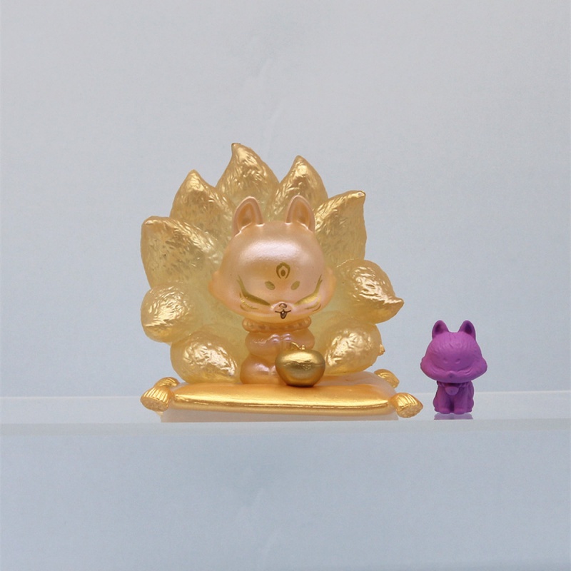 Tượng Cáo Chín Đuôi Làm Bằng Thủ Công Mỹ Nghệ Trang Trí Xe Hơi