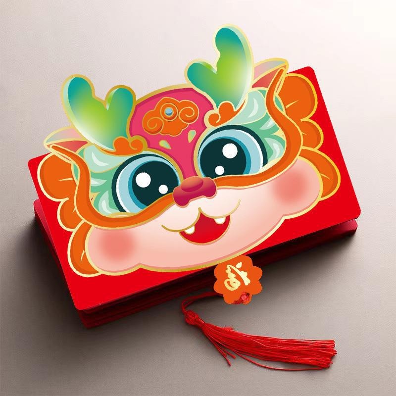 Set 6 / 10 Bao Lì Xì Đỏ angpao Phong Cách Trung Hoa 2024