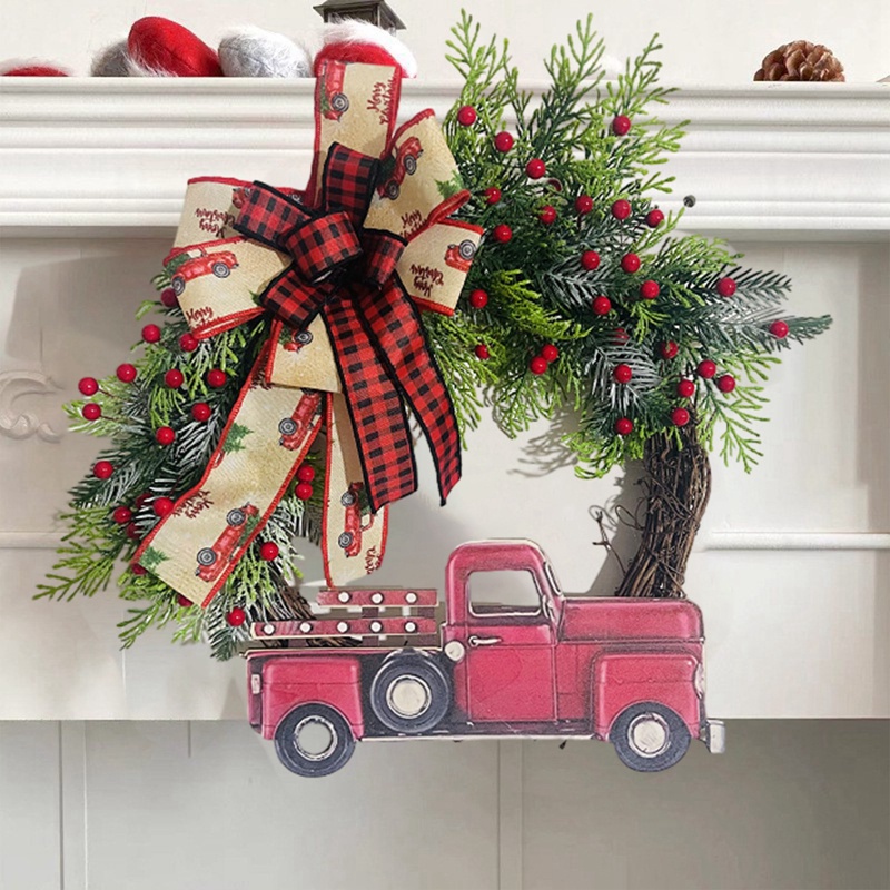 Hàng Mới Về Vòng Hoa Đỏ Trang Trí Giáng Sinh / Xe Tải ahlsen 2023 natal