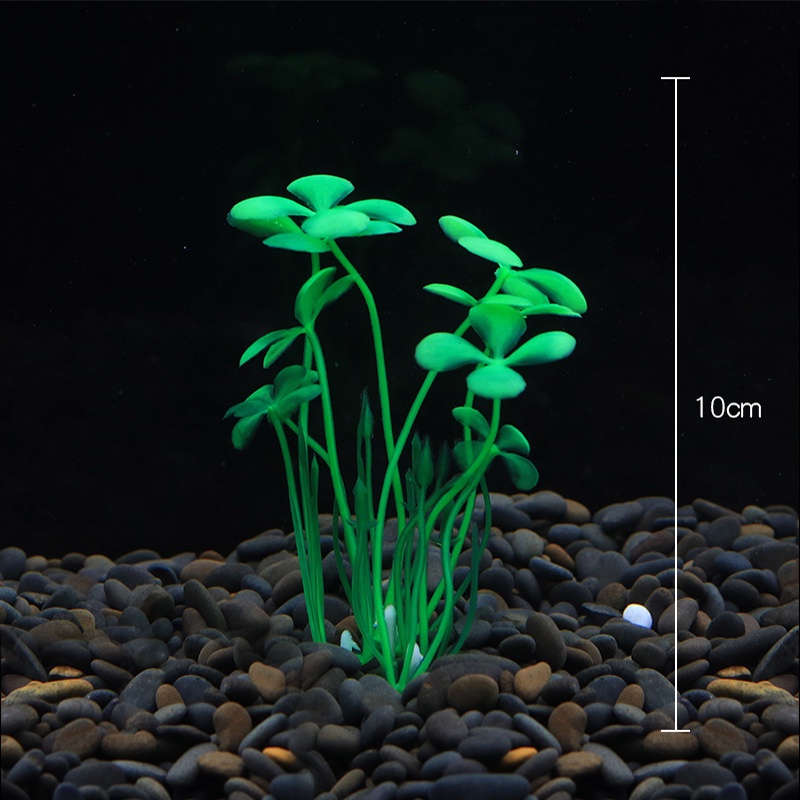 1 Cây Cỏ Nhựa Nhân Tạo Nhiều Màu Trang Trí Bể Cá