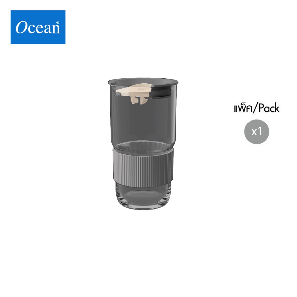 Ocean ✷ ้ ❈ ้ 🍎 Coffee Lover Black Personal Glass 630 ml