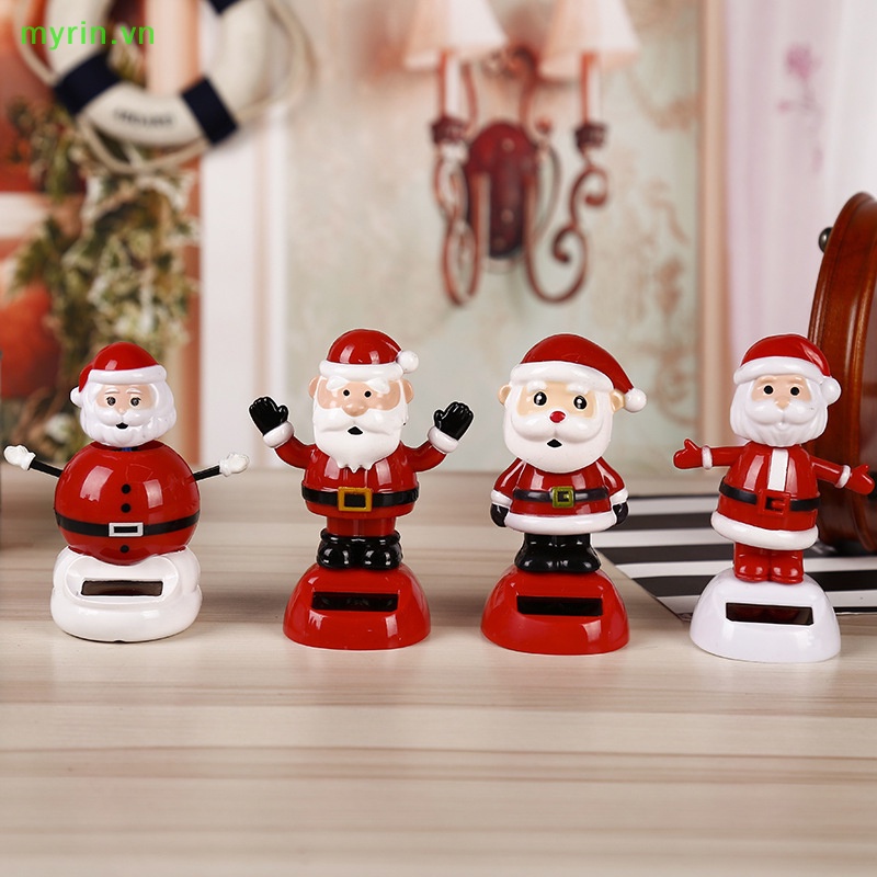 Myrin Đồ Chơi Lắc Tự Động Hình Ông Già Noel Tuần Lộc Giáng Sinh Lắc Lư Chạy Bằng Năng Lượng Mặt Trời Dễ Thương Trang Trí Nhà Cửa Văn Phòng vn