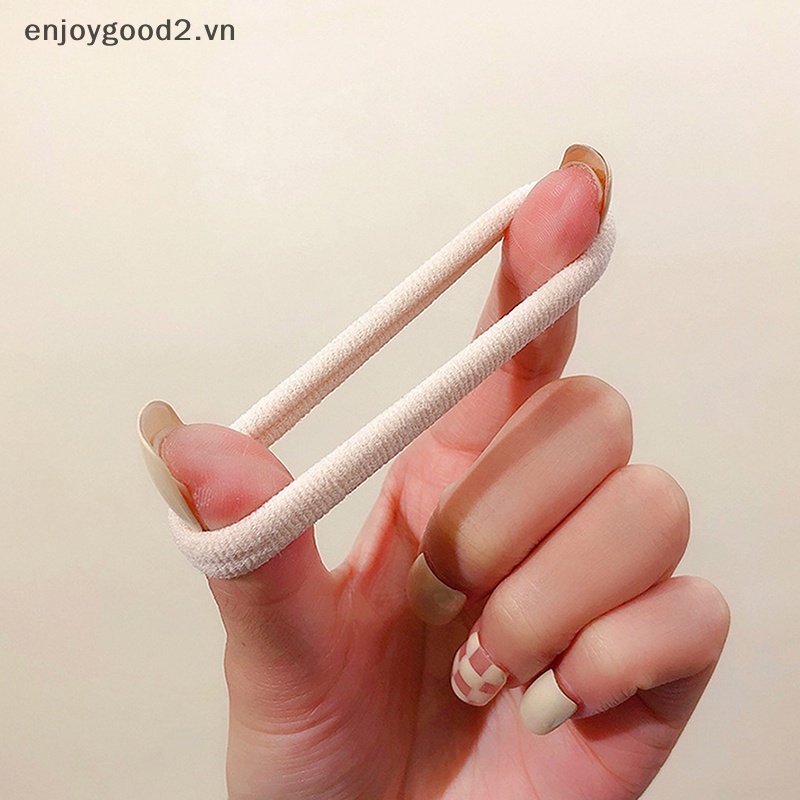 Set 20 Dây Buộc Tóc Cao Su Co Dãn In Họa Tiết Hoạt Hình Dễ Thương