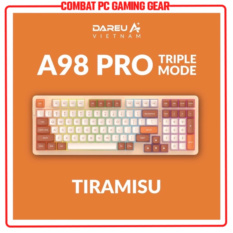 Bàn phím cơ không dây Dareu A98 PRO  hàng chính hãng