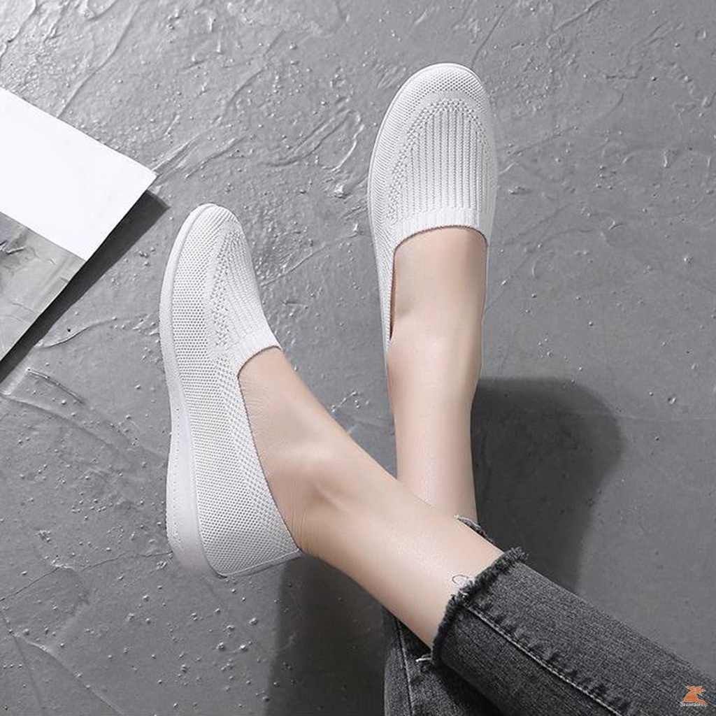 Giày Lười Đế Mềm Thoáng Khí Thời Trang Cho Nữ