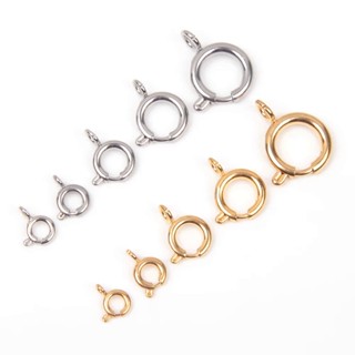 Xhn Set 10 Móc Lò Xo Tròn Bằng Thép Không Gỉ Dùng Làm Trang Sức Thủ Công