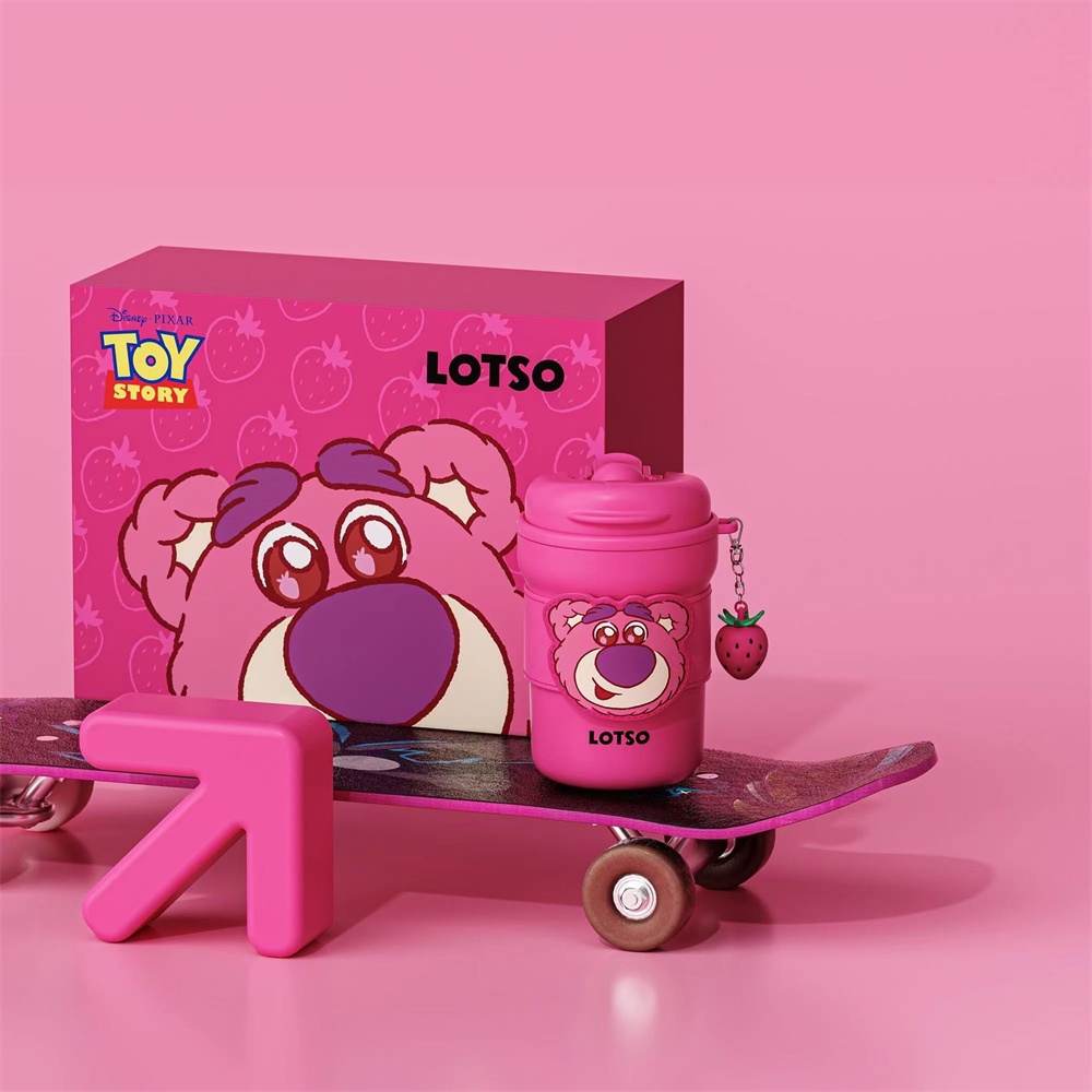 Lomhome❤ Cốc Giữ Nhiệt Hoạt Hình Sanrio Cốc Hút Chân Không Kuromi Lotso Chibi Maruko Dễ Thương Cốc Cách Nhiệt Bằng Thép Không Gỉ 316   Giữ Nhiệt Cầm Tay 350ml Có Mặt Dây Chuyền ❤Lomhome