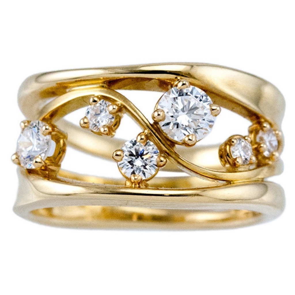 Xia| Nhẫn Bắt Mắt Bằng Hợp Kim Tinh Tế Thời Trang Cho Nữ