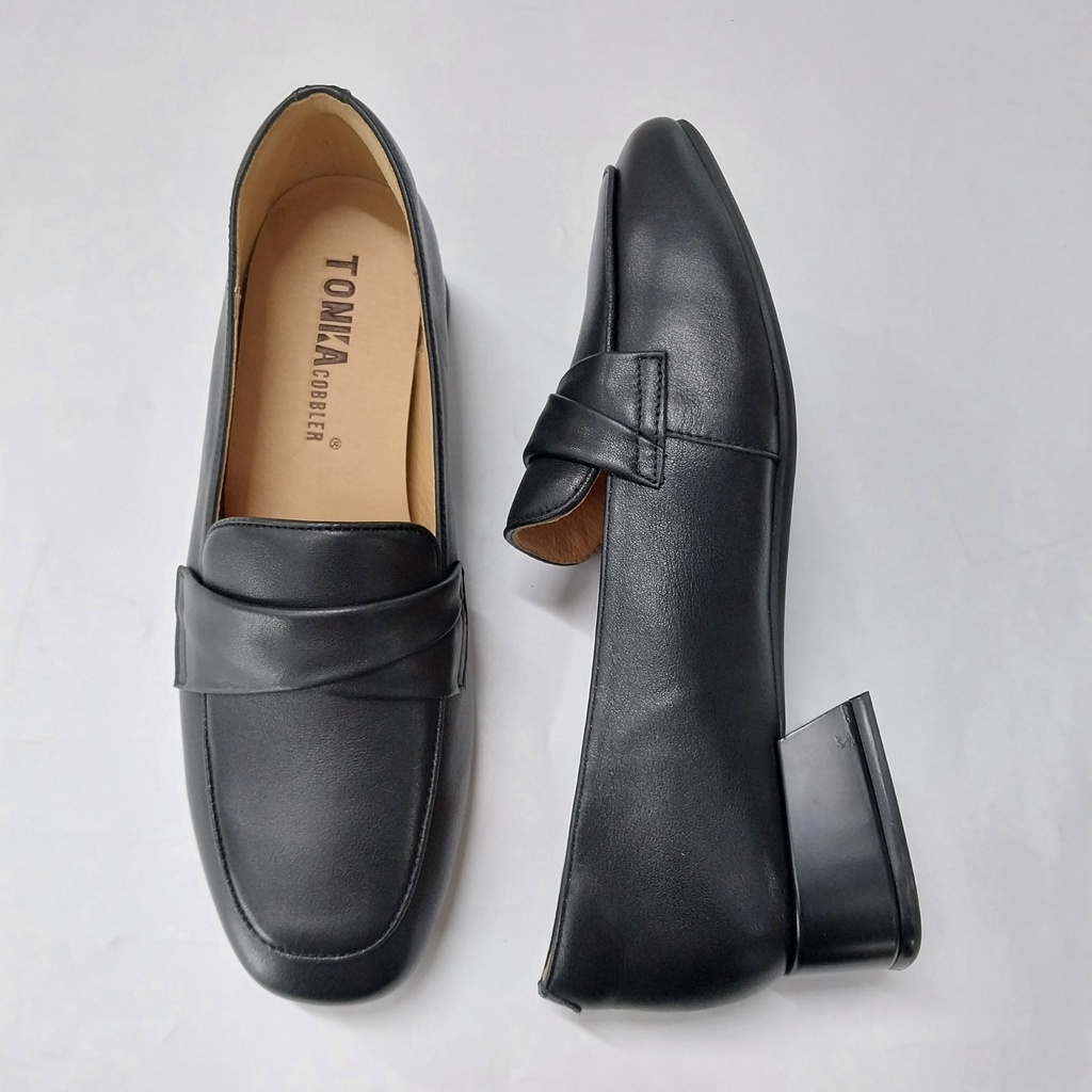 Giày TONKA da, gót 2cm