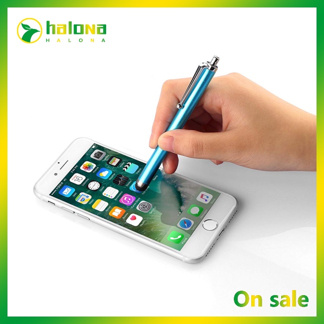 Halo Bút Cảm Ứng Màn Hình Bằng Hợp Kim Nhôm Kèm Kẹp Tiện Dụng Cho Máy Tính Bảng