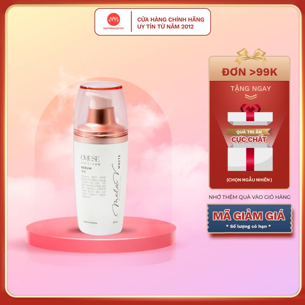 Tinh chất mờ nám và tàn nhang chuyên sâu Omuse MelaV White Serum phục hồi, sáng trắng da - 30ml