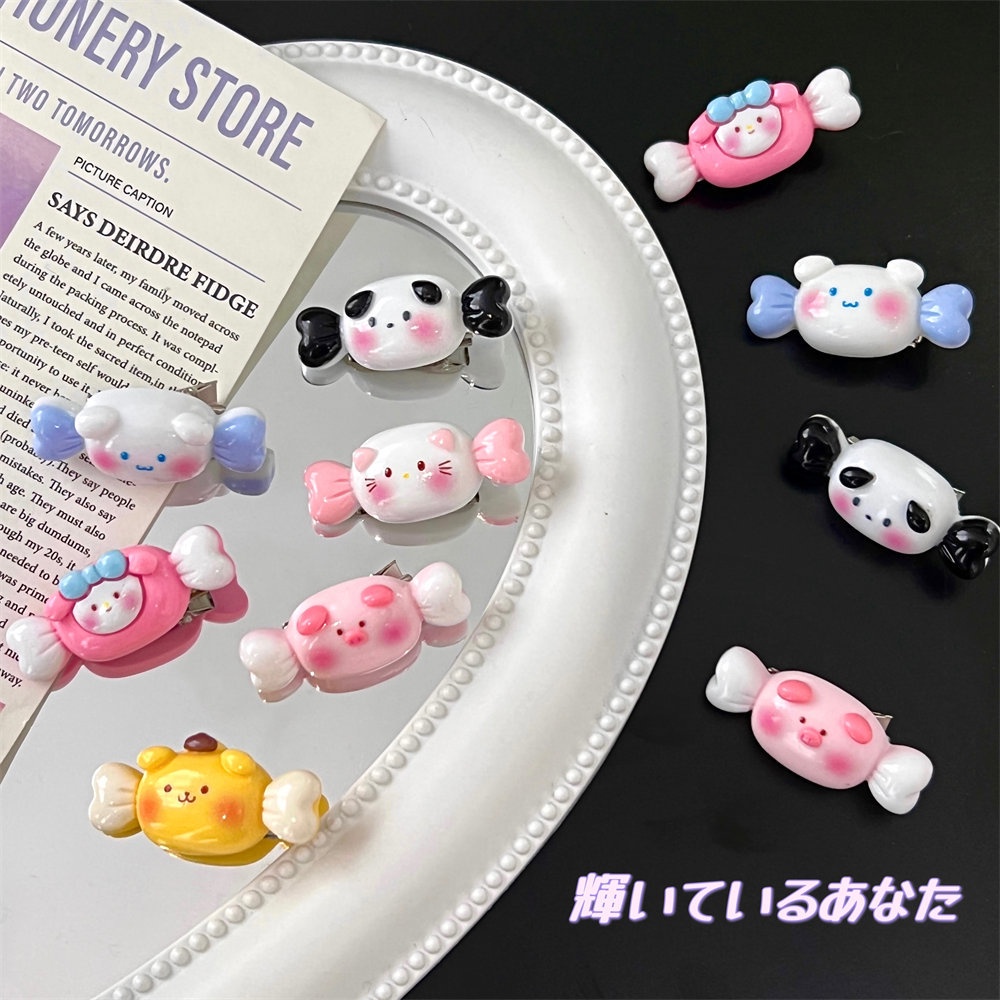 PVN61397 Kẹp Tóc Hình Kẹo Sanrio Dễ Thương Trang Trí Kẹp Tóc Cho Bé Gái