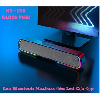 Loa thanh gaming máy tính soundbar bluetooth để bàn hs-g50 led rgb loa vi tính bass lớn âm thanh hay