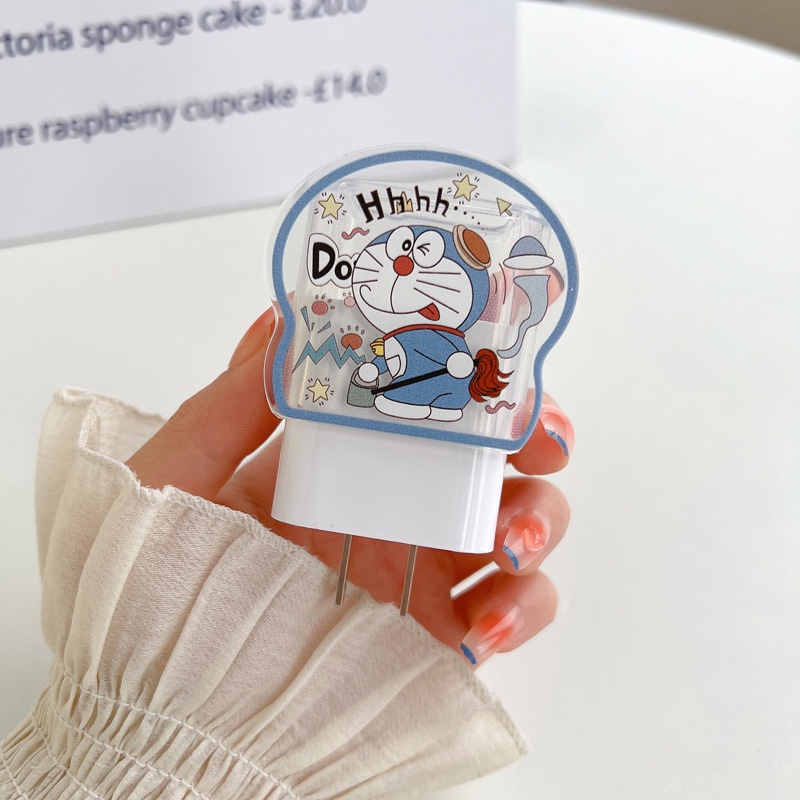 Vỏ Bảo Vệ Hộp Sạc Nhanh Bằng tpu Hình Bánh Mì Cho iphone 15 14 13 12 fast charger 18w 20w