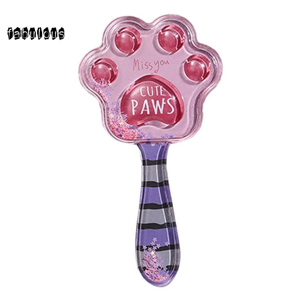 Lược Chải Tóc air cushion Chống Tĩnh Điện Hình Bàn Chân Mèo Hoạt Hình Cho Bé Gái