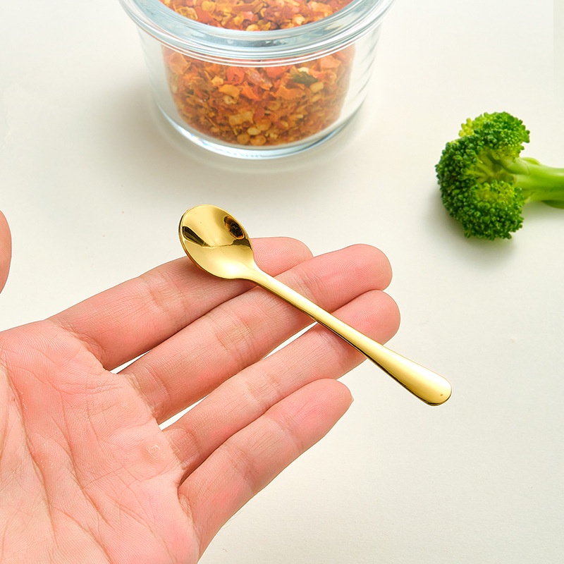 Muỗng Cà Phê / Gia Vị Bằng Thép Không Gỉ 304 Hình Tròn Nhỏ 7.5cm