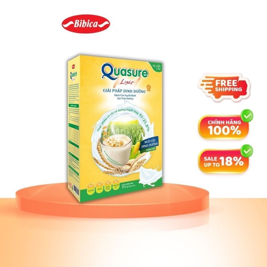 Combo 2 Bánh Quy Quasure Light Bibica 210g Thực phẩm dành cho người ăn kiêng, tiểu đường Shopbethienkim