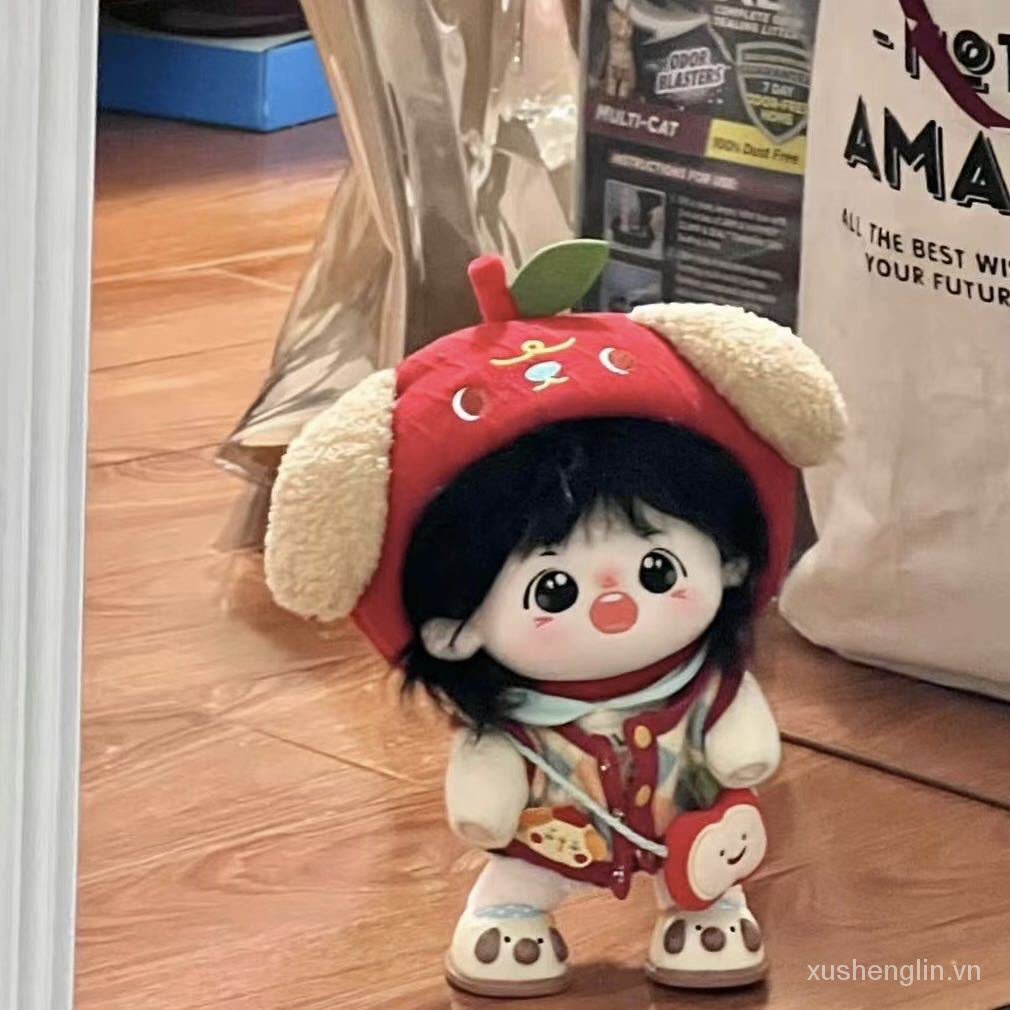 Cotton doll 20cm doll clothes spring and summer cute travel clothes cute cute pet pattern suit
