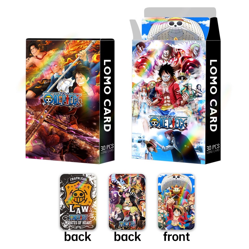 ONE PIECE Laser Flash Lomo Card Photocard 30 chiếc / hộp