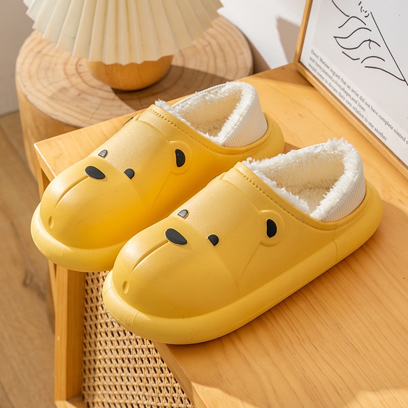 Giày cotton Lót Lông Cừu Dễ Thương Thời Trang Thu Đông Cho Bé