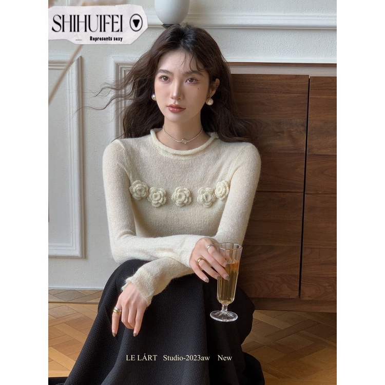 Áo len cardigan SHIHUIFEI WXF23A135K 44Z231031 thời trang thoải mái dễ thương