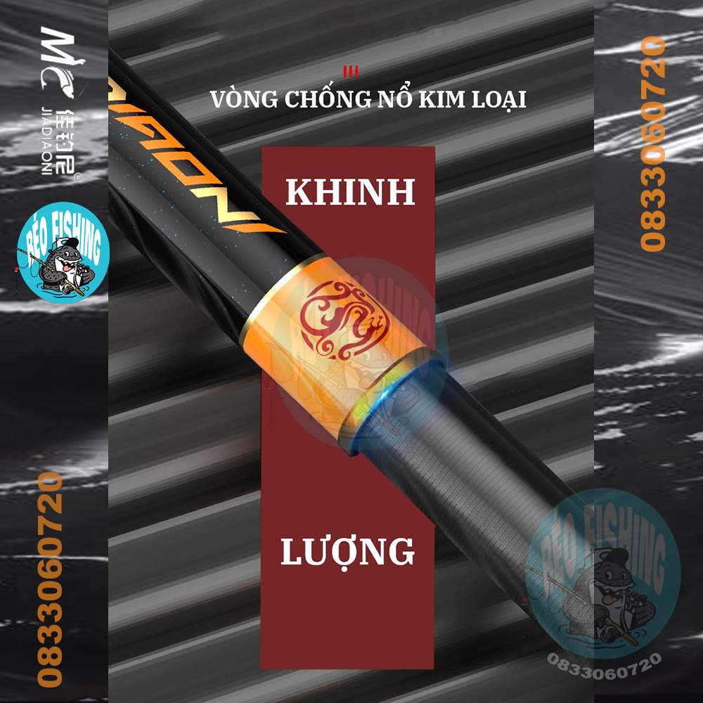 CẦN CÂU TAY CARBON MC PHỤC MA KHINH LƯỢNG 5H 28i TẢI TĨNH 4000g chính hãng mẫu mới