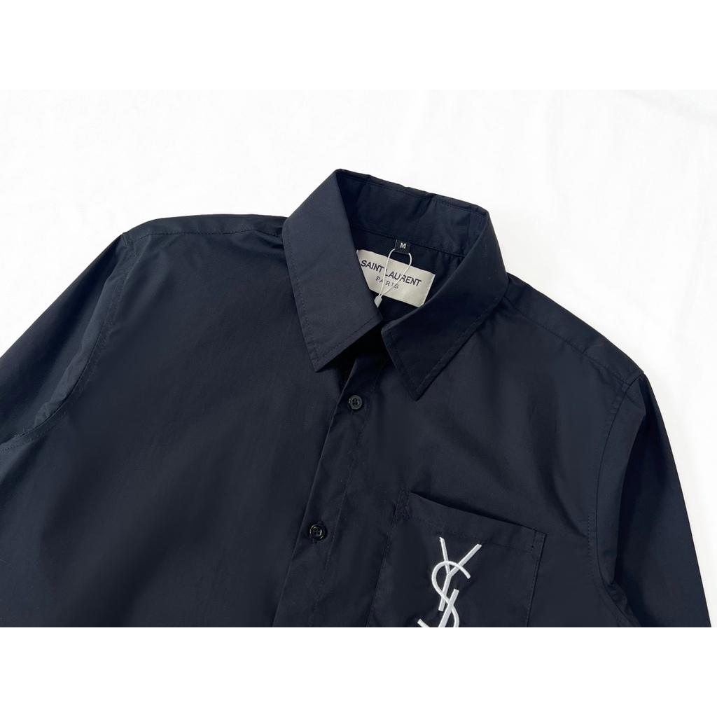 Áo Thun Thể Thao Tay Dài Thêu logo ysl 23ss Sang Trọng Thời Trang Đường Phố Cho Nam Và Nữ