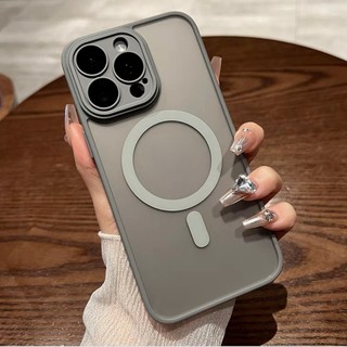 Sang Trọng Ốp Điện Thoại Cứng Từ Tính Bảo Vệ camera Chống Sốc Cho iphone15 14 13 12 11 pro max