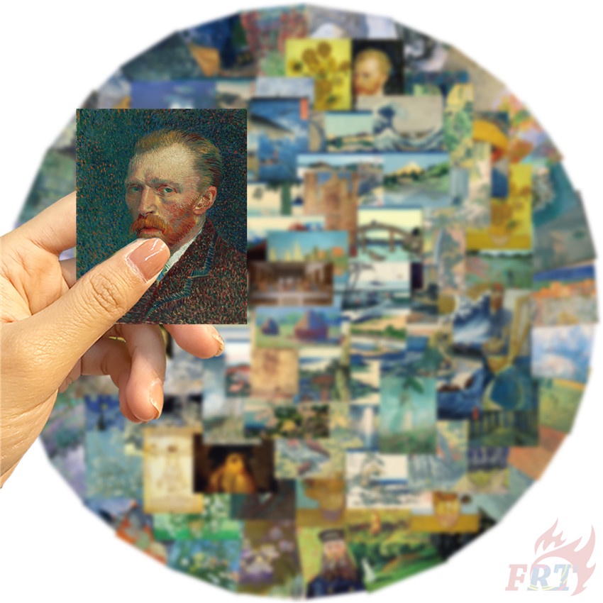 100Pcs/Set ❉ Famous Oil Painting . Art Gallery Series 01 Stickers ❉ Waterproof DIY Fashion Decals Doodle Stickers