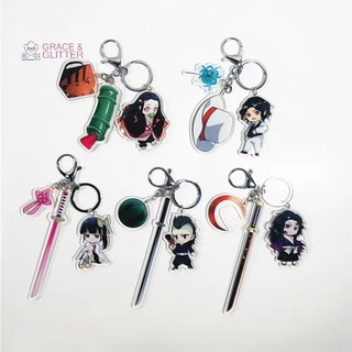 Móc Khóa Hình anime demon slayer kimetsu no yaiba demon slayer Quà Tặng