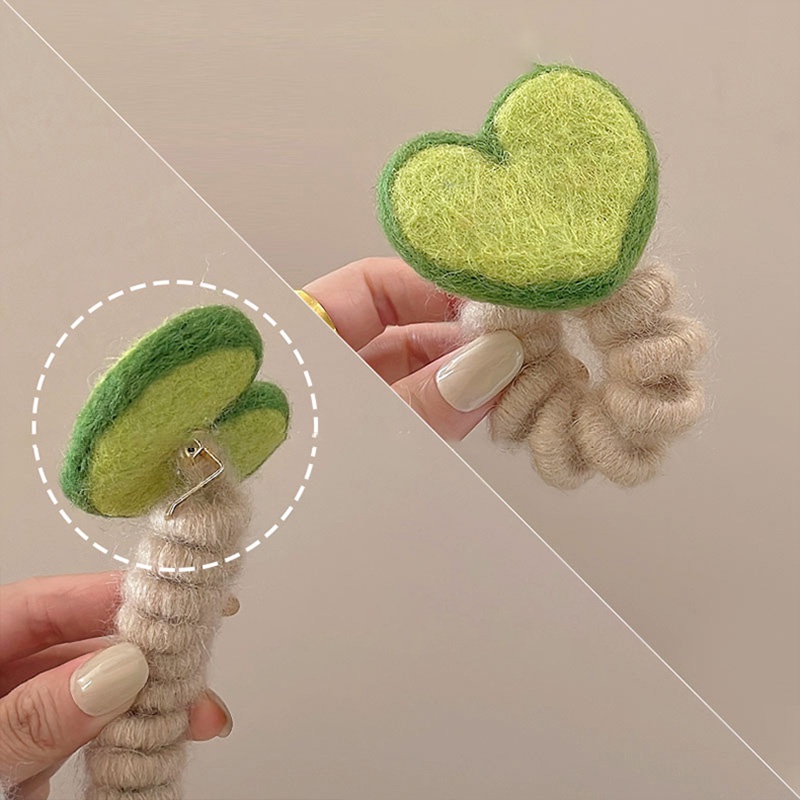 Dây Cột Tóc Bằng Vải Nỉ Co Giãn Bền Không Làm Tổn Thương Tóc Thẳng Hình Ngôi Sao Năm Cánh Dễ Thương Thu Đông Cho Nữ