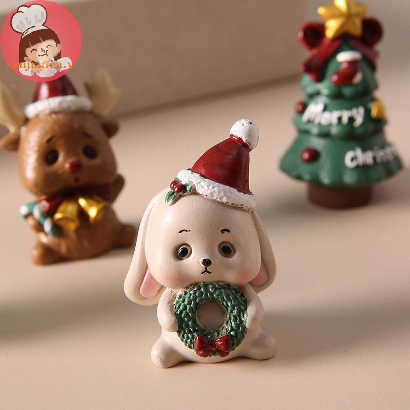 1 Mô Hình Cây Thông Giáng Sinh mini Bằng Nhựa resin Sáng Tạo Trang Trí Nhà Cửa